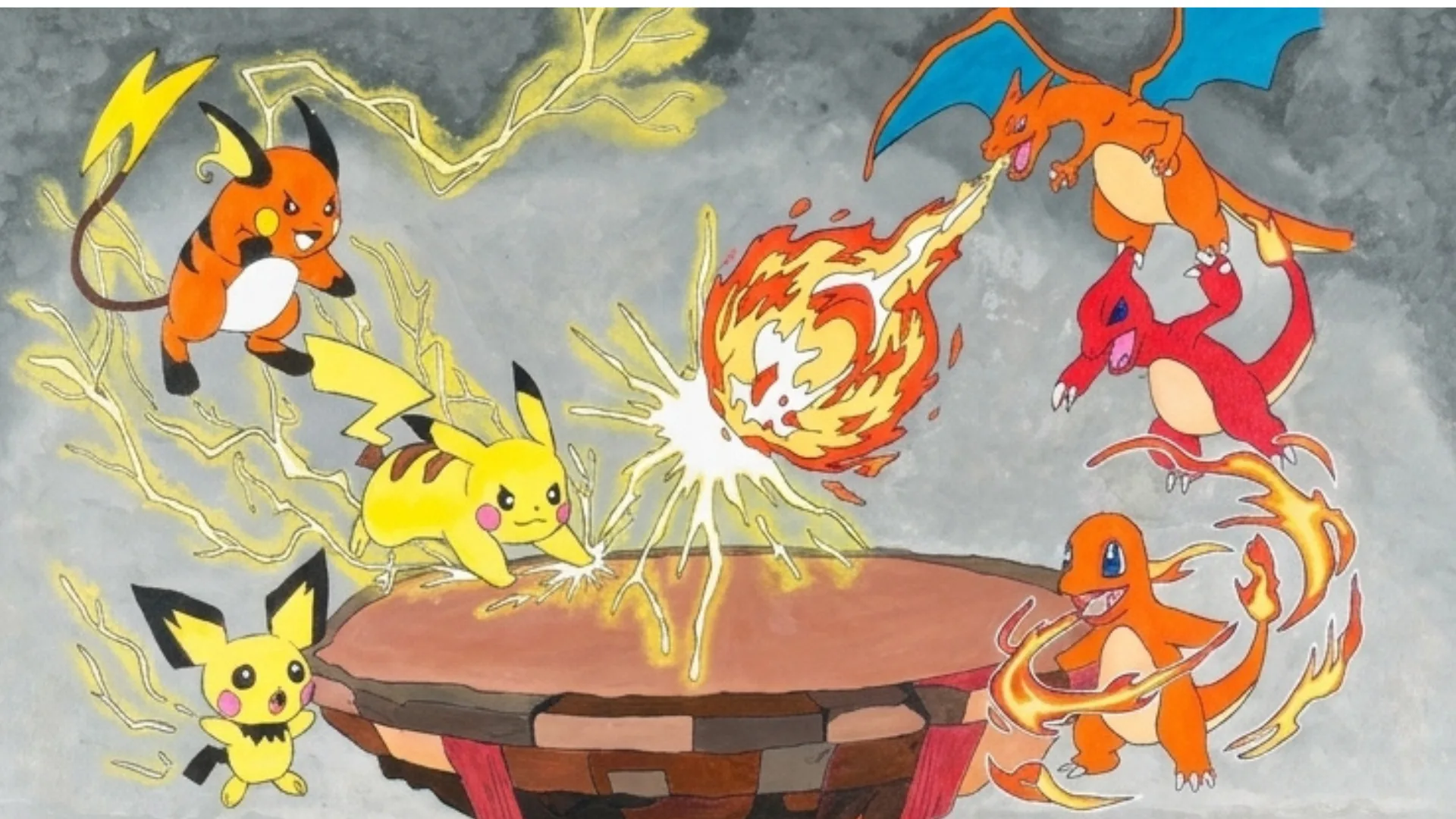 Clash of Elements: Electric versus Fire
